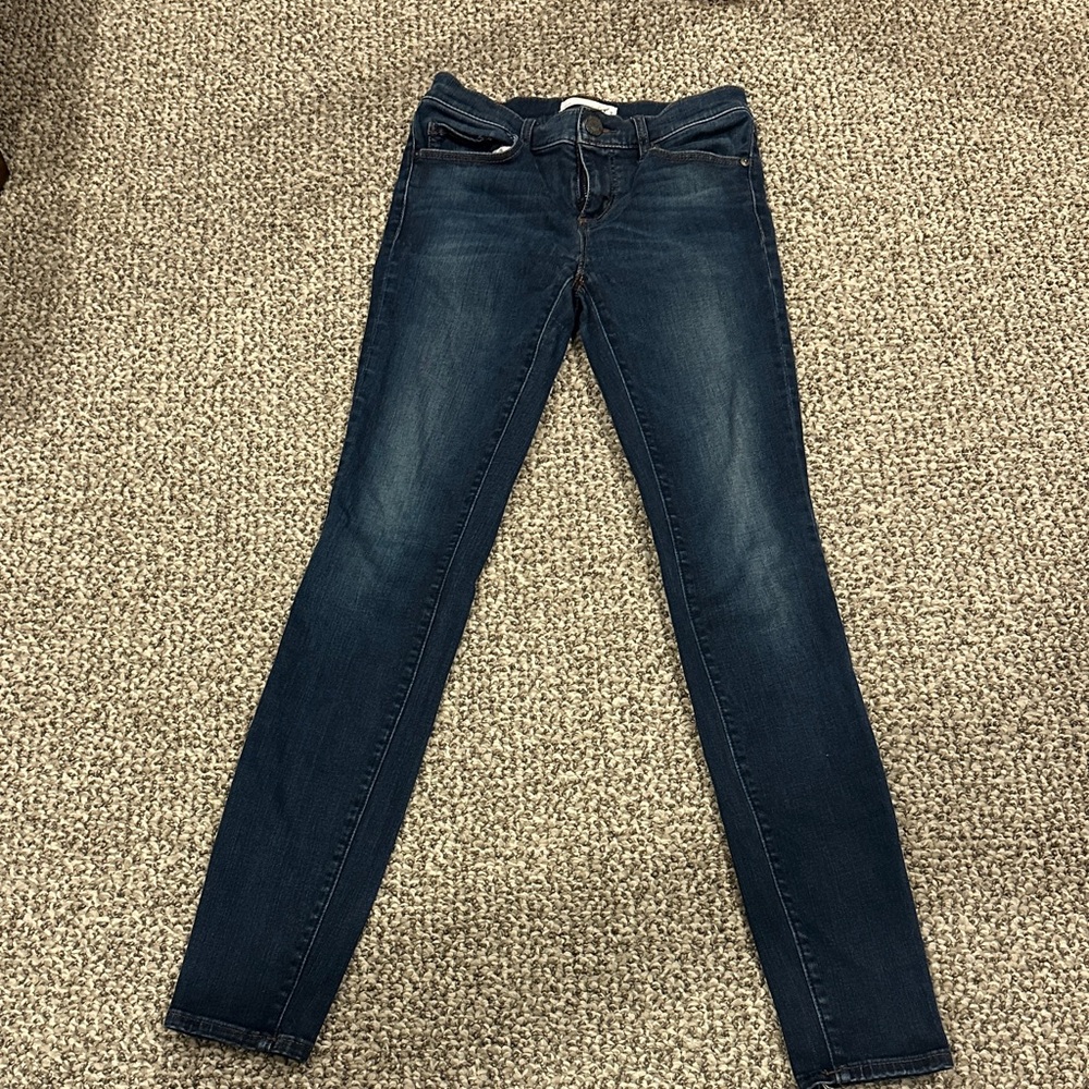 LOFT Dark Indigo Skinny Jeans